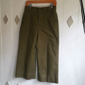 Madewell Wide Leg Cropped Pants